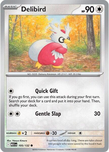 Delibird (105/132) [Mega Evolution: Base Set] | Good Games Morley