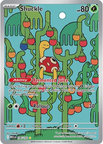 Shuckle (136/132) [Mega Evolution: Base Set] | Good Games Morley