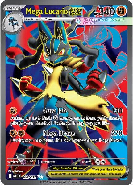 Mega Lucario ex (160/132) [Mega Evolution: Base Set] | Good Games Morley