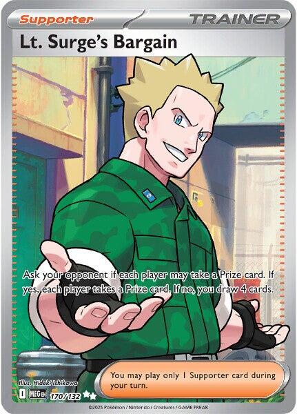 Lt. Surge's Bargain (170/132) [Mega Evolutions: Base Set] | Good Games Morley