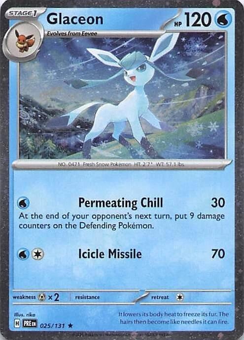 Glaceon (025/131) (Cosmos Holo) [Miscellaneous Cards] | Good Games Morley