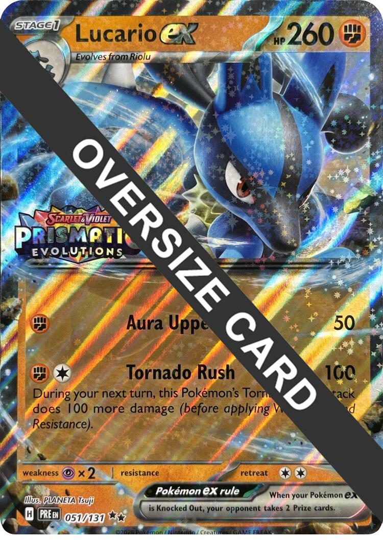 Lucario ex (051/131) (Prismatic Evolutions Stamp) [Scarlet & Violet: Prismatic Evolutions] | Good Games Morley