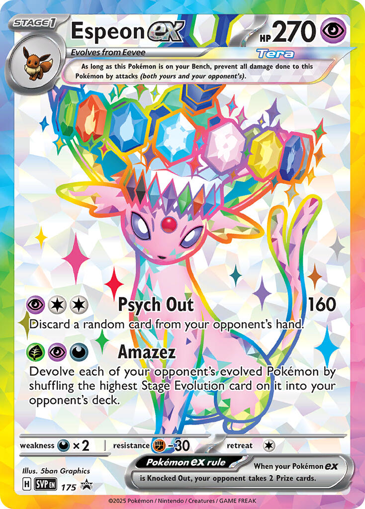 Espeon ex (SVP 175) [Scarlet & Violet: Black Star Promos] | Good Games Morley
