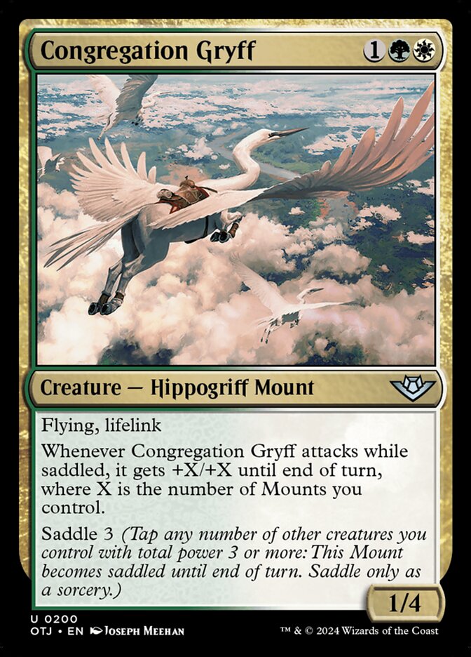 Congregation Gryff 200/286 (Outlaws of Thunder Junction)  | Good Games Morley