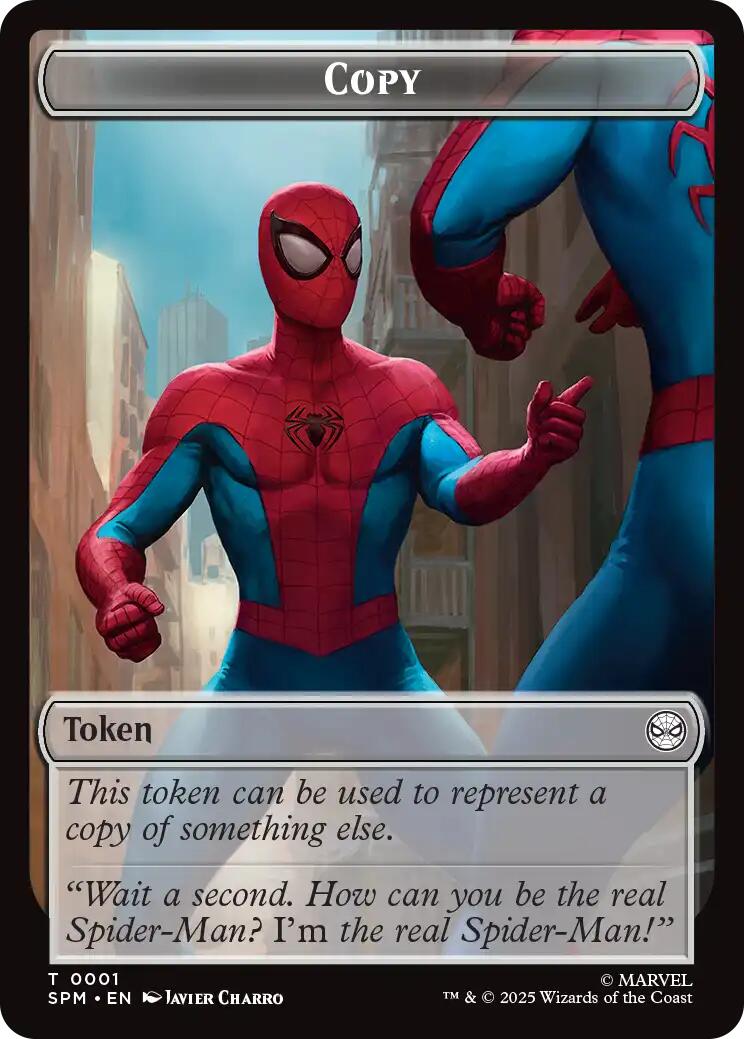 Copy // Human Citizen Double-Sided Token [Marvel's Spider-Man Tokens] | Good Games Morley