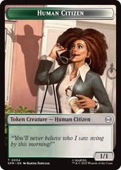 Human Citizen // Treasure Double-Sided Token [Marvel's Spider-Man Tokens] | Good Games Morley