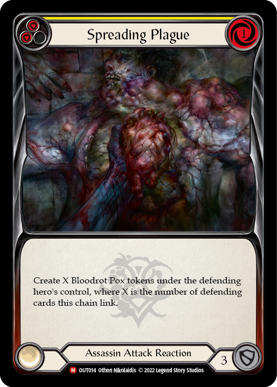 Spreading Plague [OUT014] (Outsiders)  Rainbow Foil | Good Games Morley