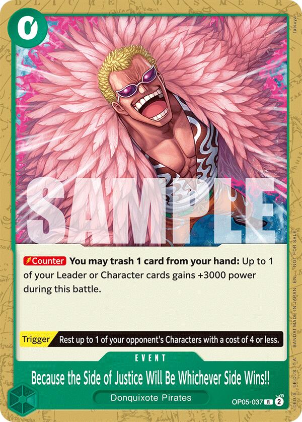 Because the Side of Justice Will Be Whichever Side Wins!! (Tournament Pack 2025 Vol. 4) [One Piece Promotion Cards] | Good Games Morley