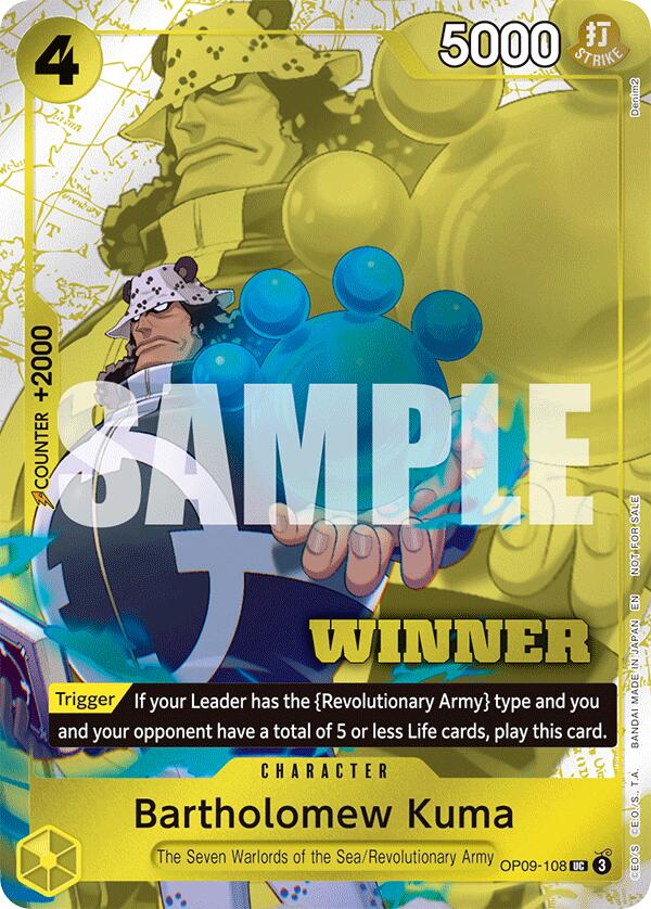 Bartholomew Kuma (Winner Pack 2025 Vol. 4) [One Piece Promotion Cards] | Good Games Morley