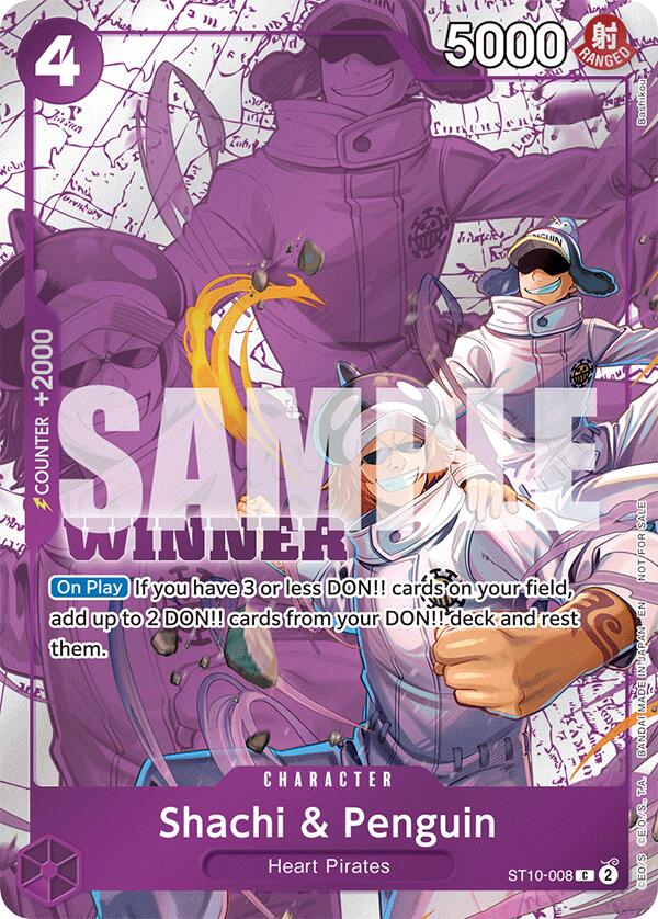 Shachi & Penguin (Winner Pack 2025 Vol. 4) [One Piece Promotion Cards] | Good Games Morley