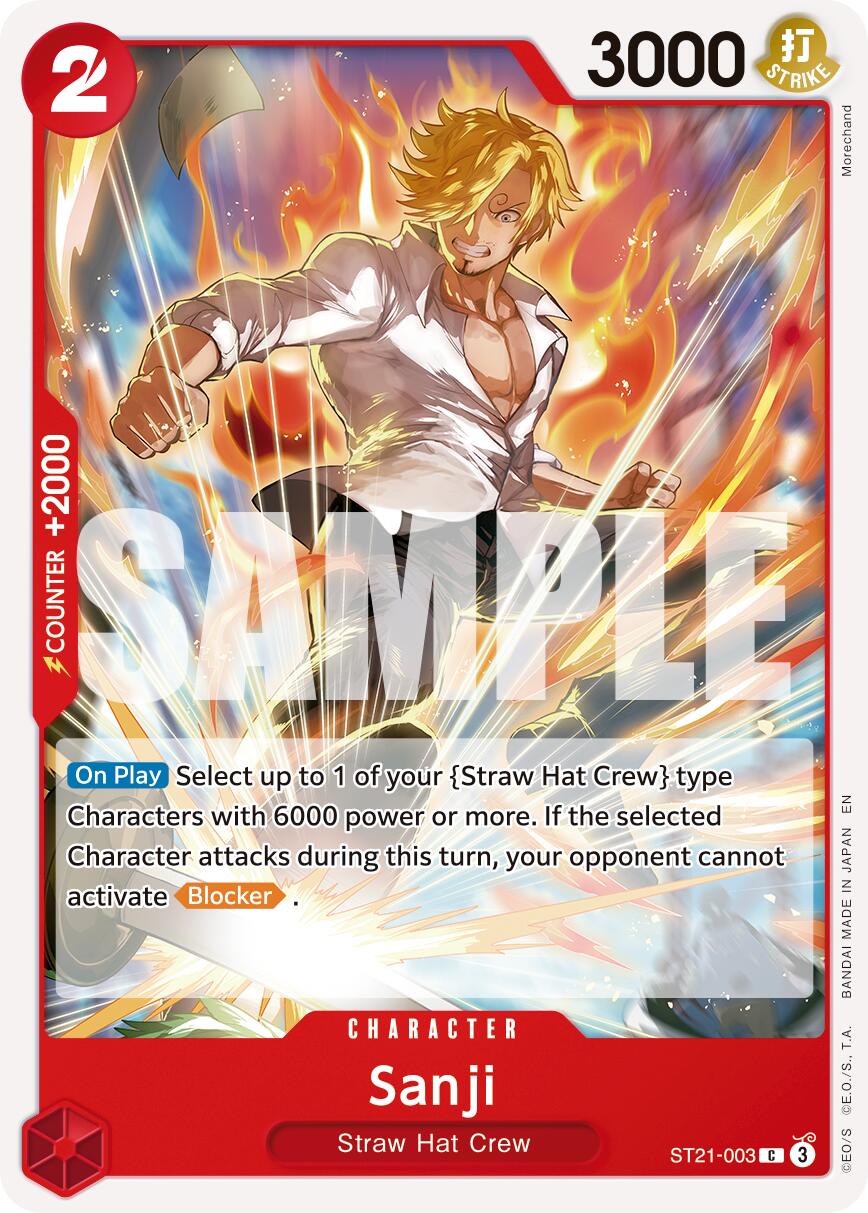 Sanji (ST21-003) (Reprint) [Premium Booster -The Best- Vol. 2] | Good Games Morley