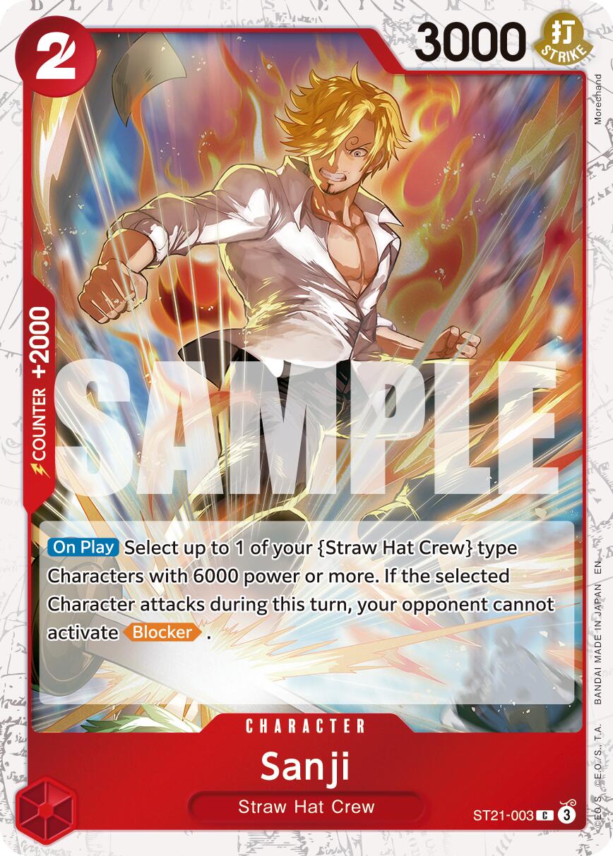 Sanji (ST21-003) (Pirate Foil) [Premium Booster -The Best- Vol. 2] | Good Games Morley