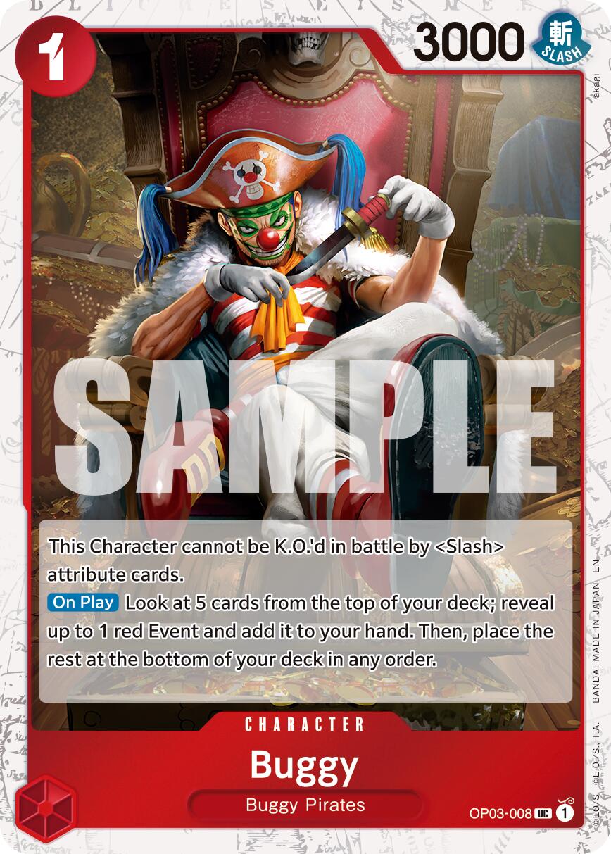 Buggy (OP03-008) (Pirate Foil) [Premium Booster -The Best- Vol. 2] | Good Games Morley