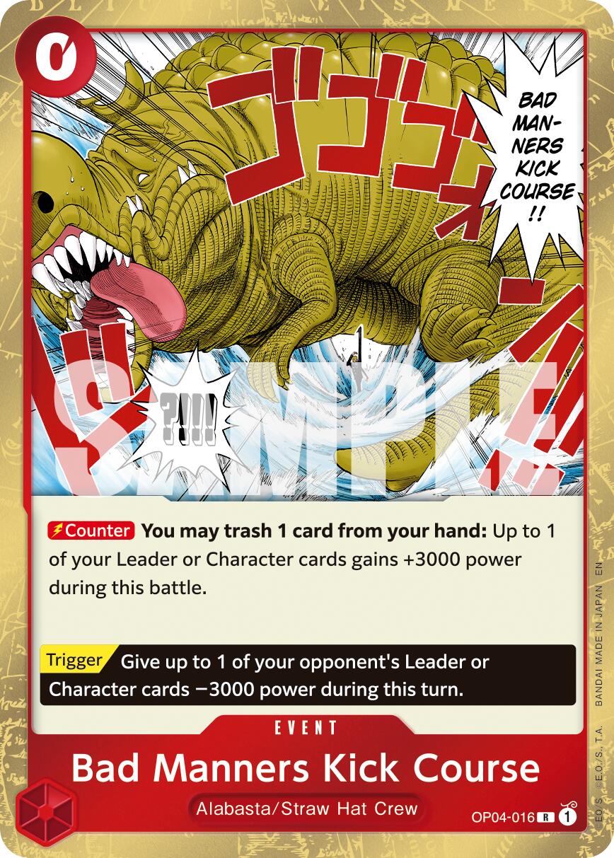 Bad Manners Kick Course (Reprint) [Premium Booster -The Best- Vol. 2] | Good Games Morley