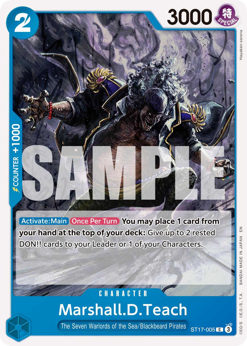 Marshall.D.Teach (ST17-005) [Premium Booster -The Best- Vol. 2] | Good Games Morley