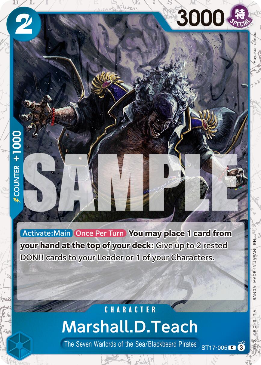 Marshall.D.Teach (ST17-005) (Pirate Foil) [Premium Booster -The Best- Vol. 2] | Good Games Morley