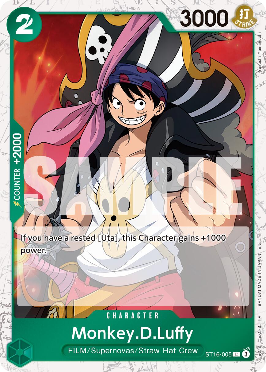 Monkey.D.Luffy (ST16-005) (Pirate Foil) [Premium Booster -The Best- Vol. 2] | Good Games Morley