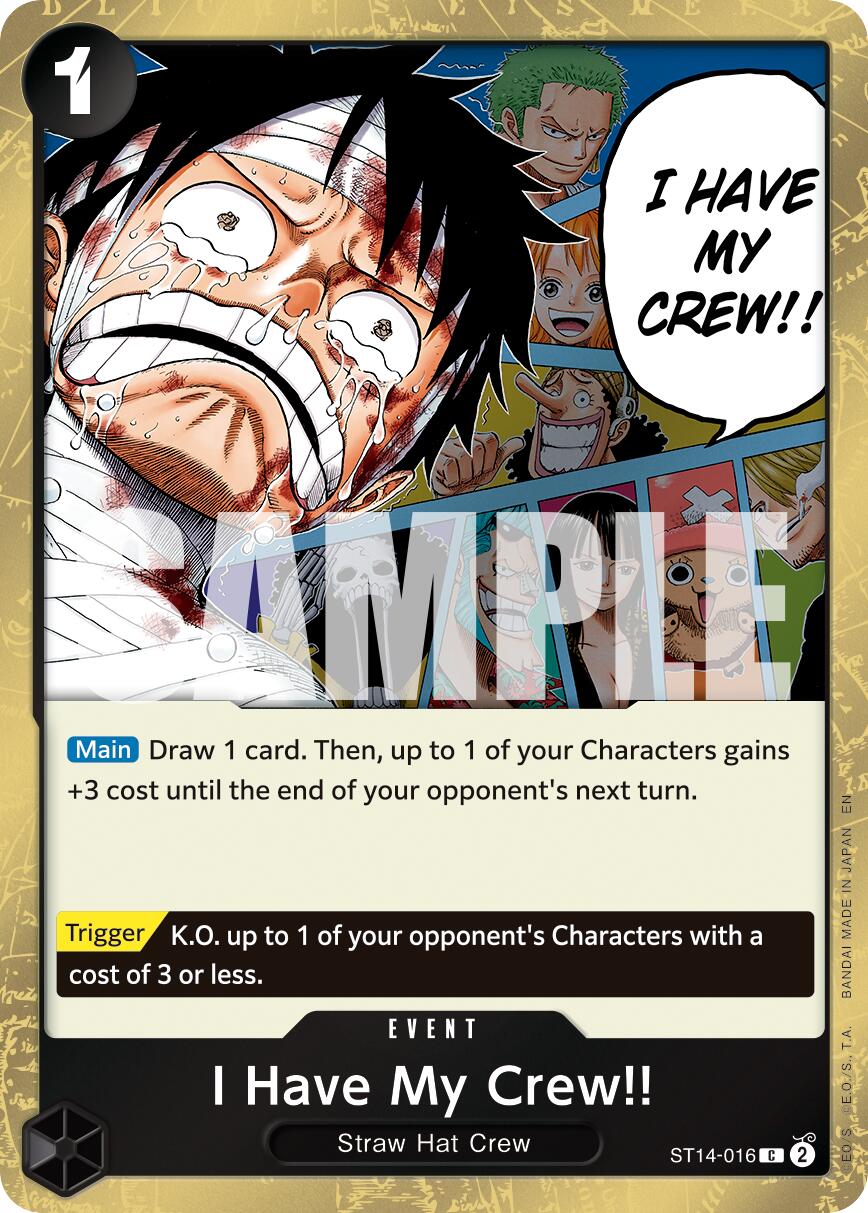 I Have My Crew!! (Pirate Foil) [Premium Booster -The Best- Vol. 2] | Good Games Morley