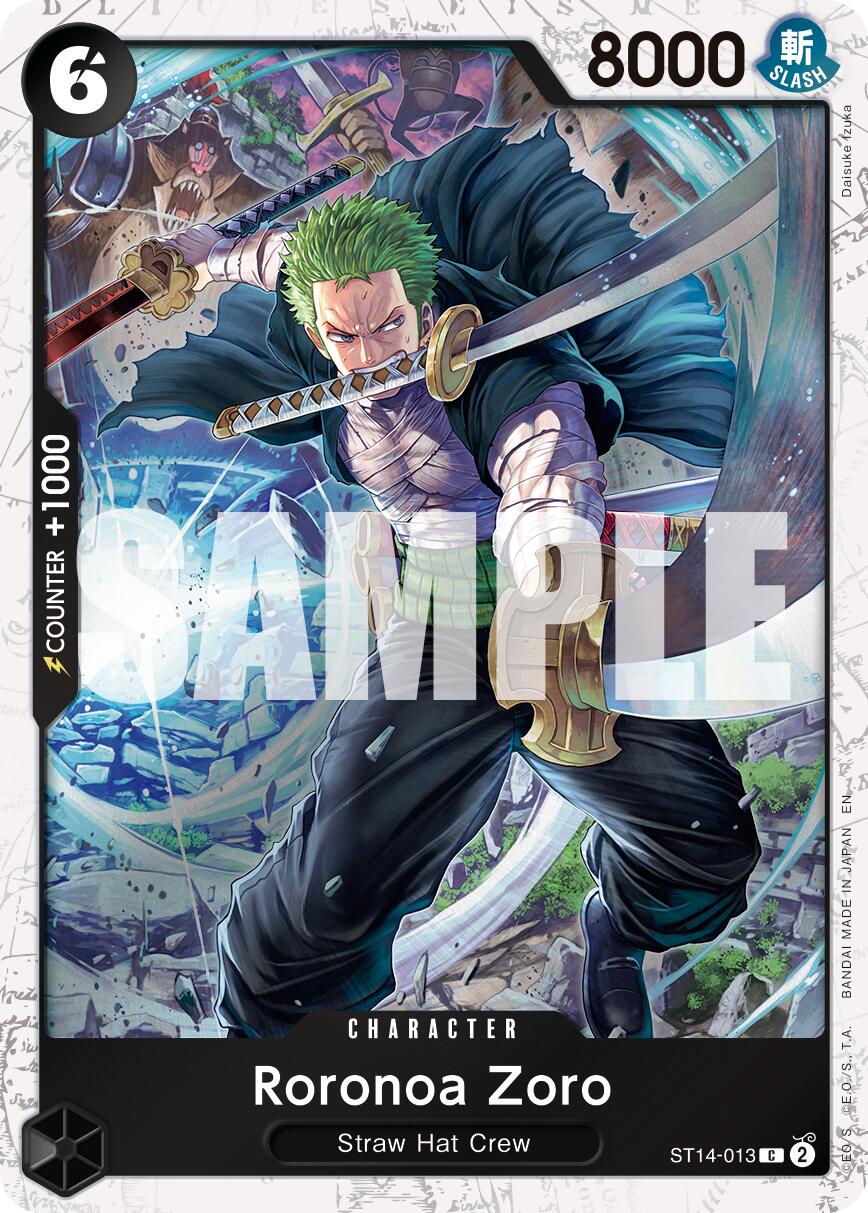 Roronoa Zoro (ST14-013) (Pirate Foil) [Premium Booster -The Best- Vol. 2] | Good Games Morley