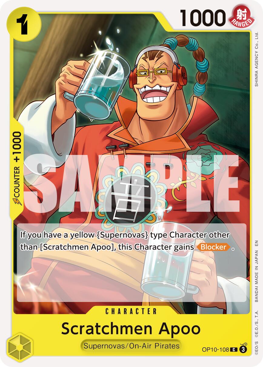 Scratchmen Apoo (OP10-108) (Reprint) [Premium Booster -The Best- Vol. 2] | Good Games Morley