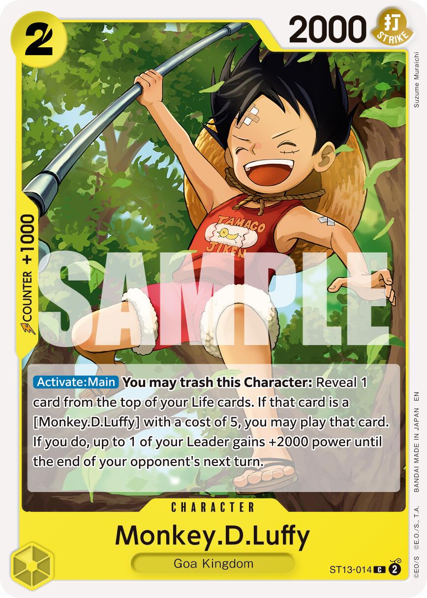 Monkey.D.Luffy (ST13-014) (Reprint) [Premium Booster -The Best- Vol. 2] | Good Games Morley