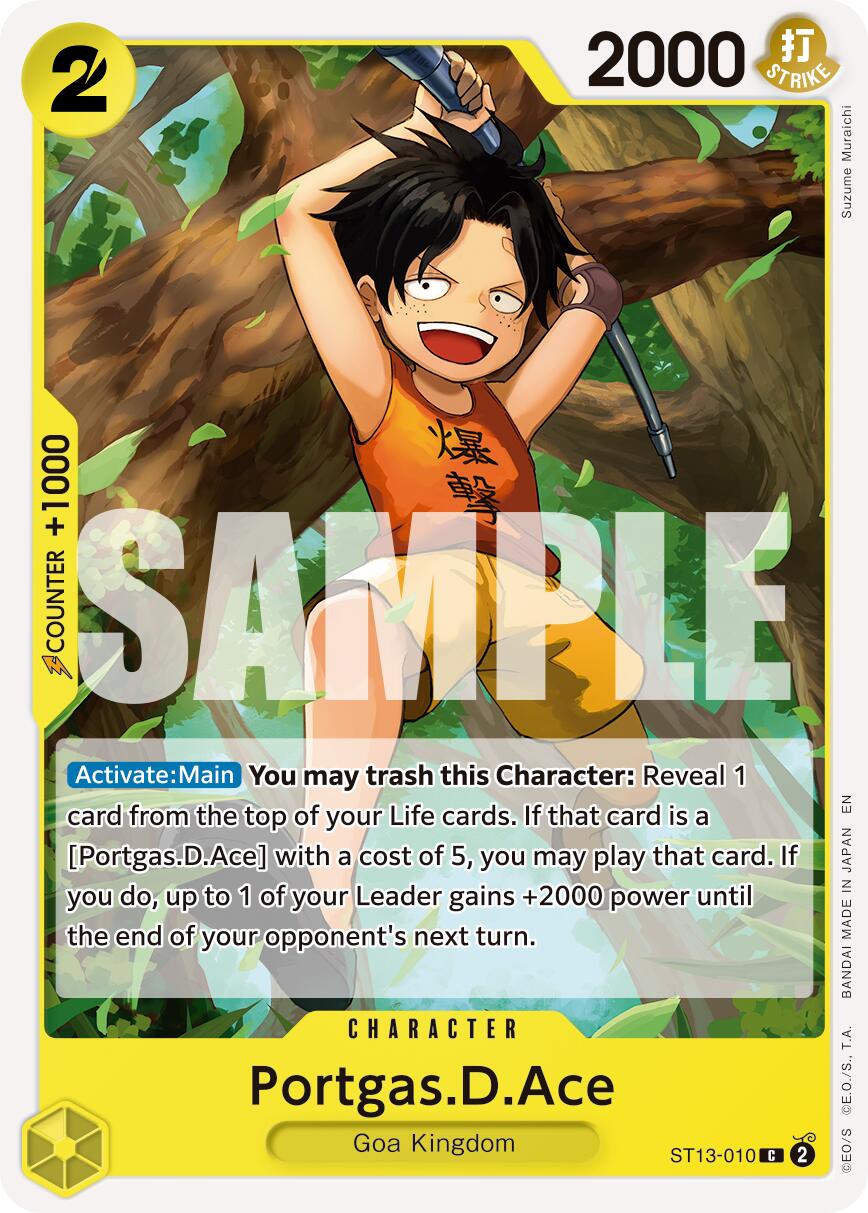 Portgas.D.Ace (ST13-010) (Reprint) [Premium Booster -The Best- Vol. 2] | Good Games Morley
