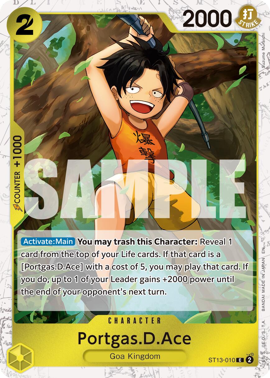 Portgas.D.Ace (ST13-010) (Pirate Foil) [Premium Booster -The Best- Vol. 2] | Good Games Morley