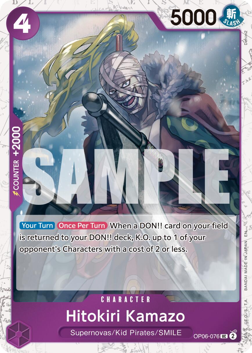 Hitokiri Kamazo (Pirate Foil) [Premium Booster -The Best- Vol. 2] | Good Games Morley