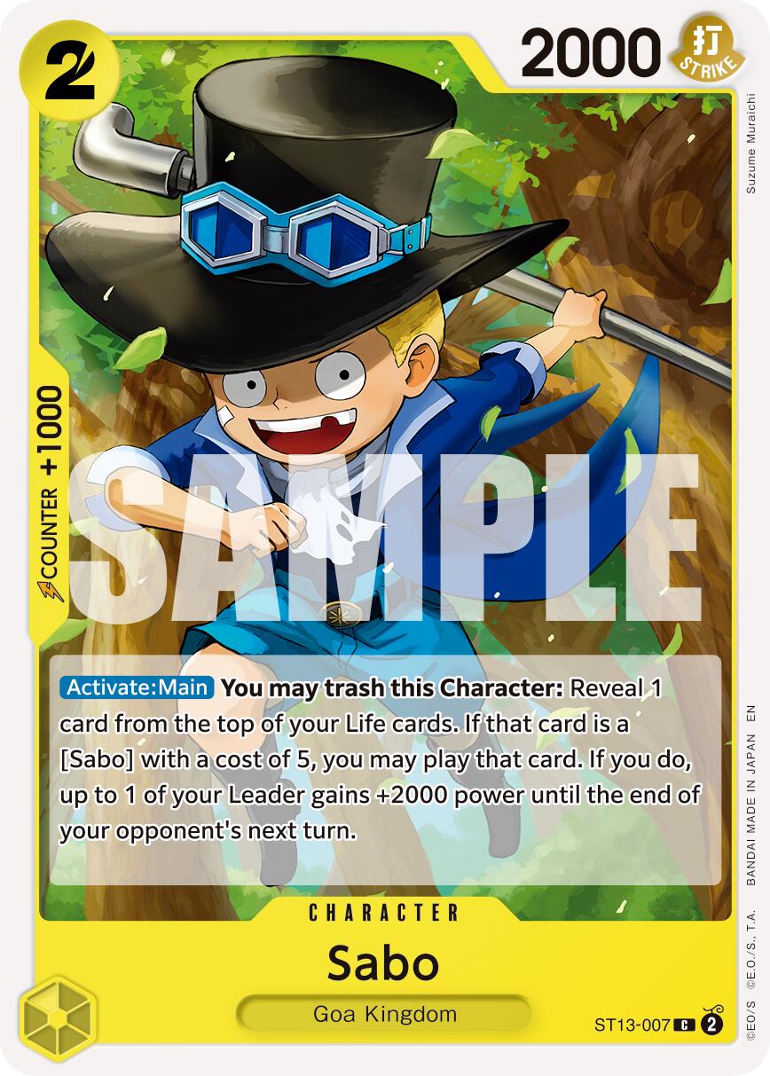 Sabo (ST13-007) (Reprint) [Premium Booster -The Best- Vol. 2] | Good Games Morley
