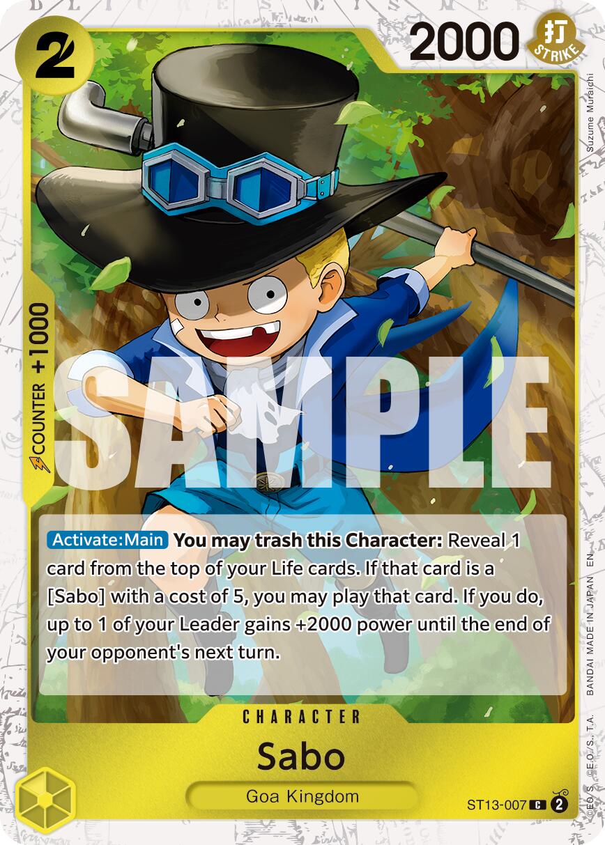 Sabo (ST13-007) (Pirate Foil) [Premium Booster -The Best- Vol. 2] | Good Games Morley