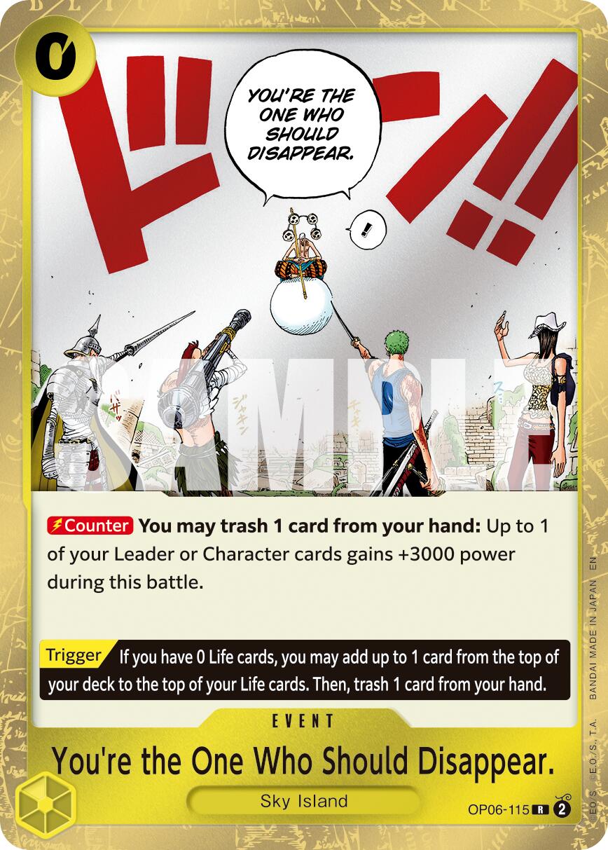 You're the One Who Should Disappear (Reprint) [Premium Booster -The Best- Vol. 2] | Good Games Morley