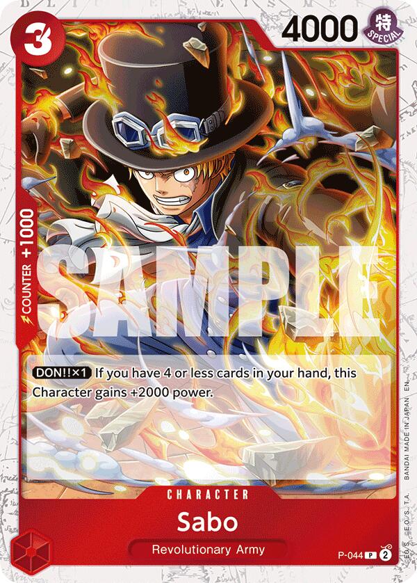 Sabo (P-044) (Pirate Foil) [Premium Booster -The Best- Vol. 2] | Good Games Morley