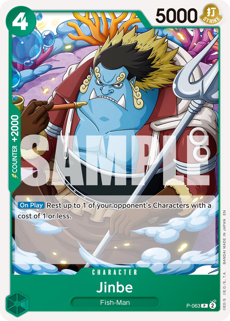 Jinbe (P-063) (Reprint) [Premium Booster -The Best- Vol. 2] | Good Games Morley