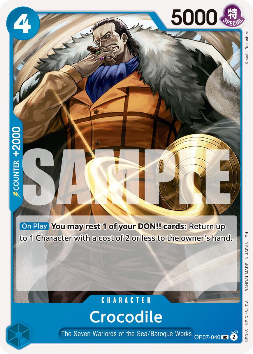 Crocodile (OP07-040) (Reprint) [Premium Booster -The Best- Vol. 2] | Good Games Morley