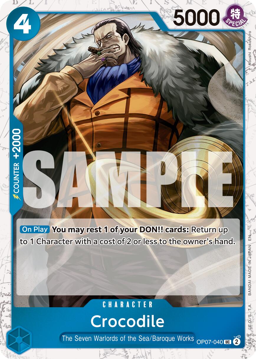 Crocodile (OP07-040) (Pirate Foil) [Premium Booster -The Best- Vol. 2] | Good Games Morley