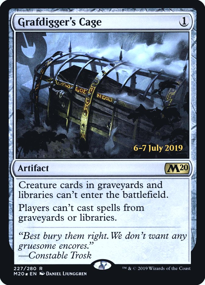 Grafdigger's Cage [Core Set 2020 Prerelease Promos] | Good Games Morley