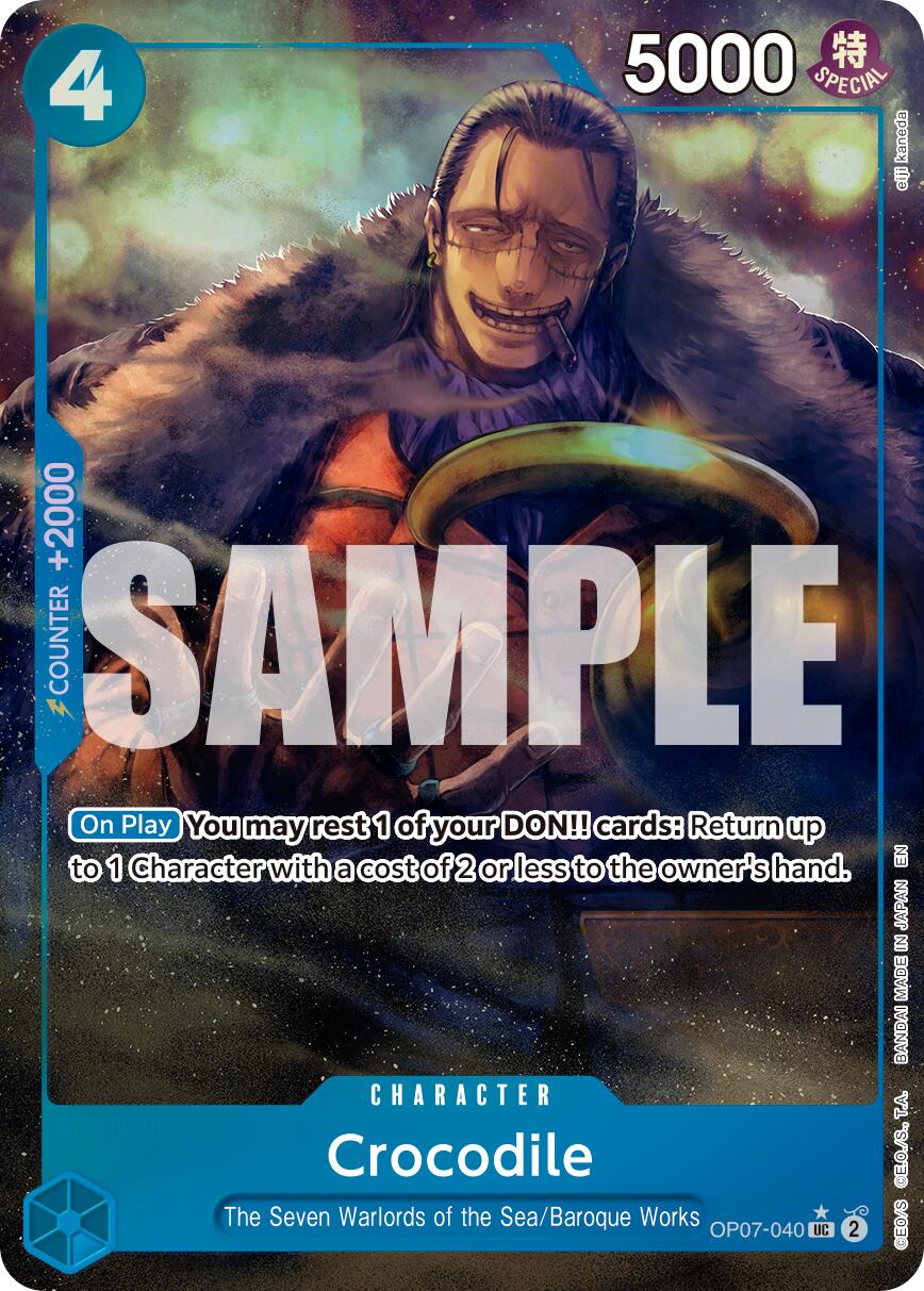 Crocodile (OP07-040) (Alternate Art) [Premium Booster -The Best- Vol. 2] | Good Games Morley