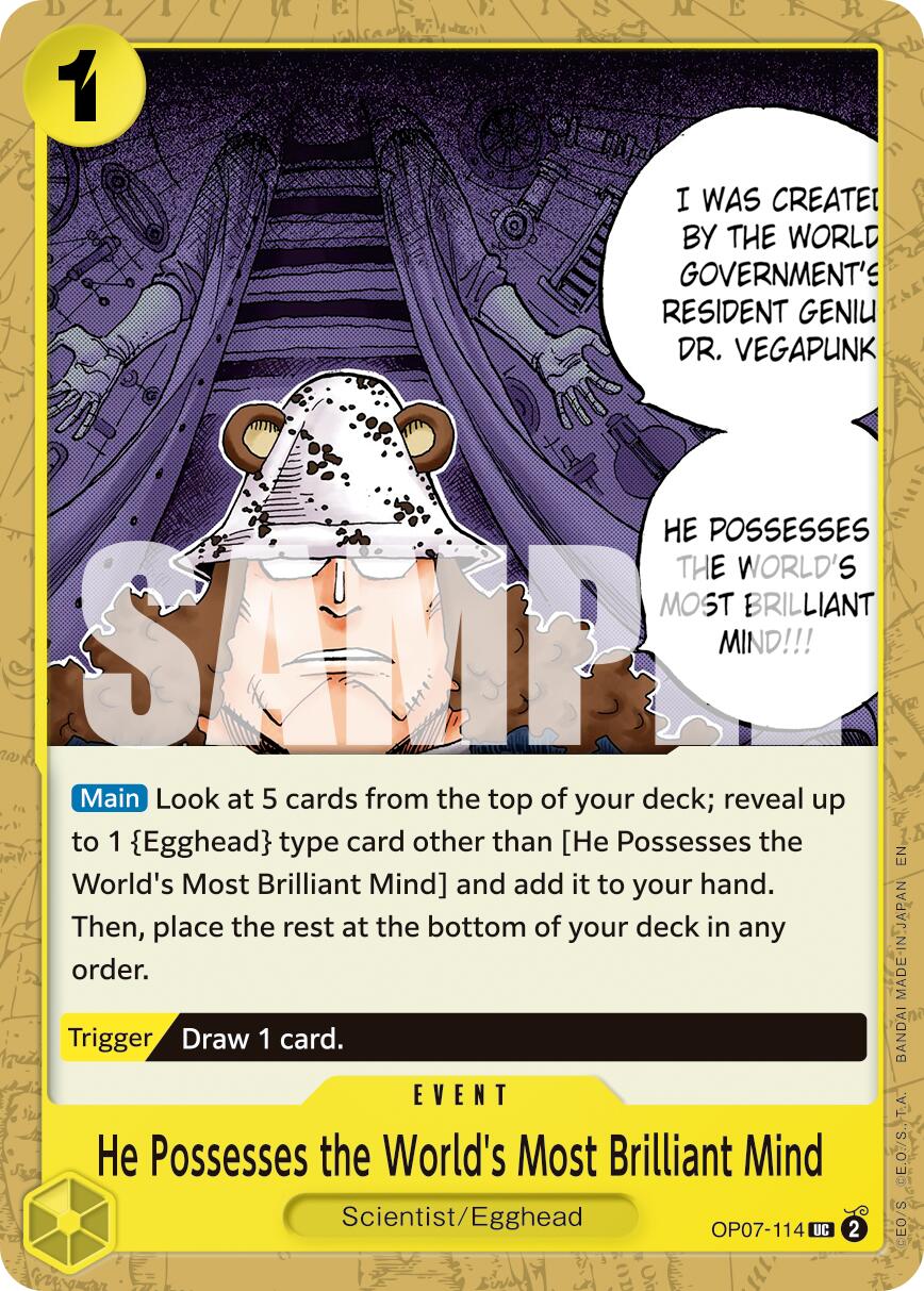He Possesses the World's Most Brilliant Mind (Reprint) [Premium Booster -The Best- Vol. 2] | Good Games Morley
