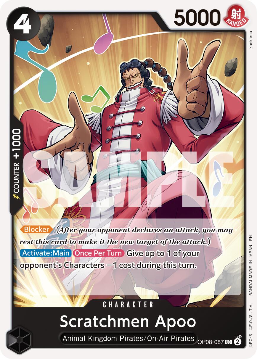 Scratchmen Apoo (OP08-087) (Reprint) [Premium Booster -The Best- Vol. 2] | Good Games Morley