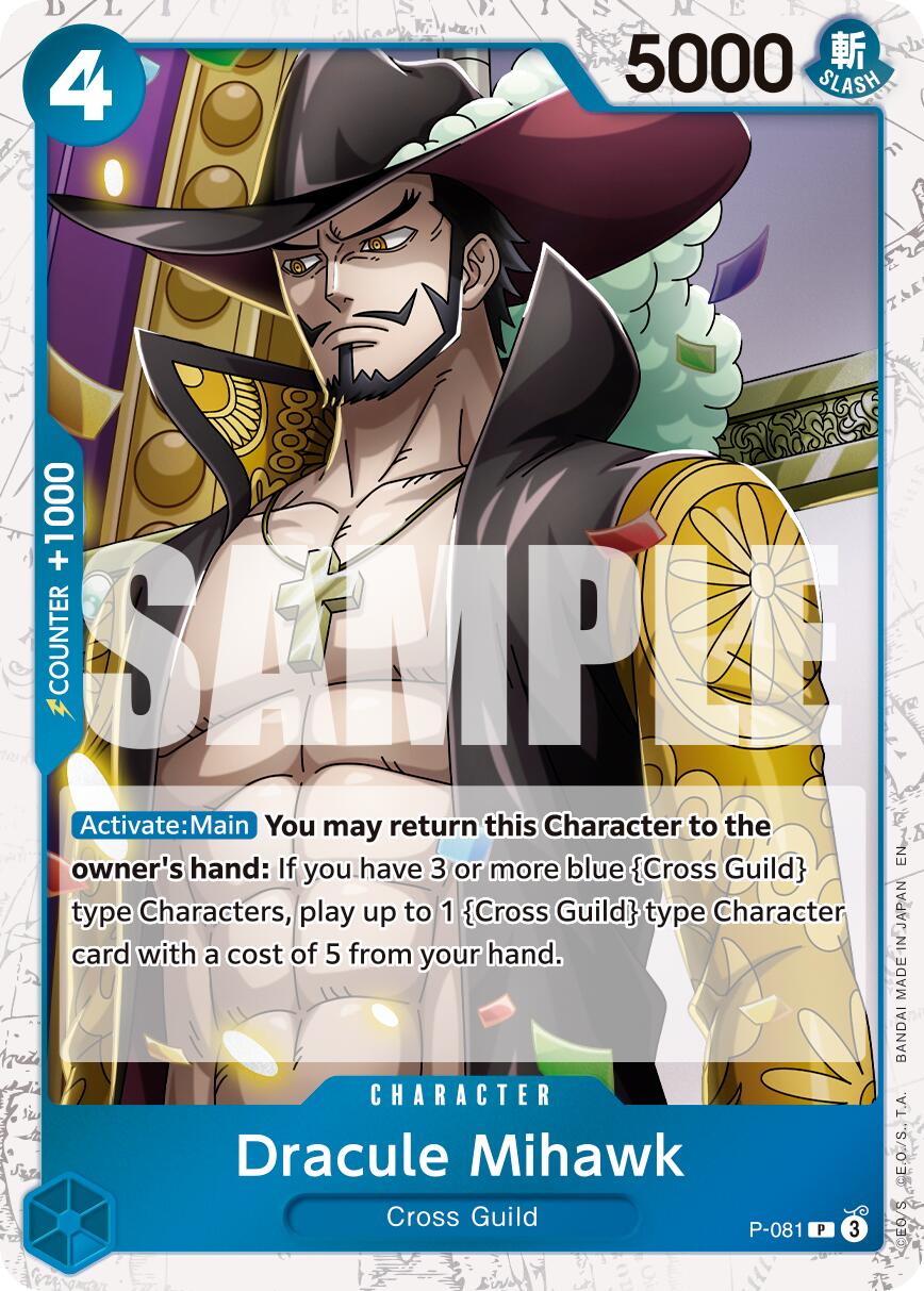 Dracule Mihawk (P-081) (Pirate Foil) [Premium Booster -The Best- Vol. 2] | Good Games Morley