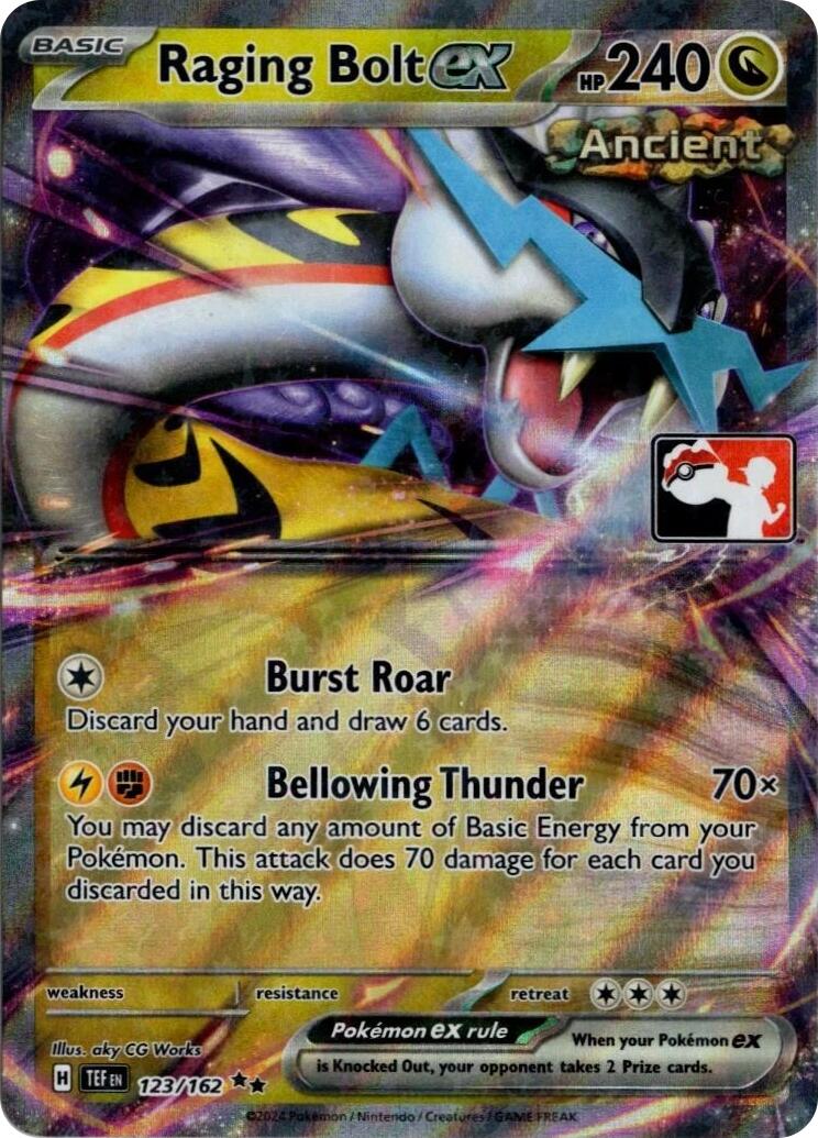 Raging Bolt ex (123/162) (Prize Pack Series 5) [Prize Pack Series Five] | Good Games Morley