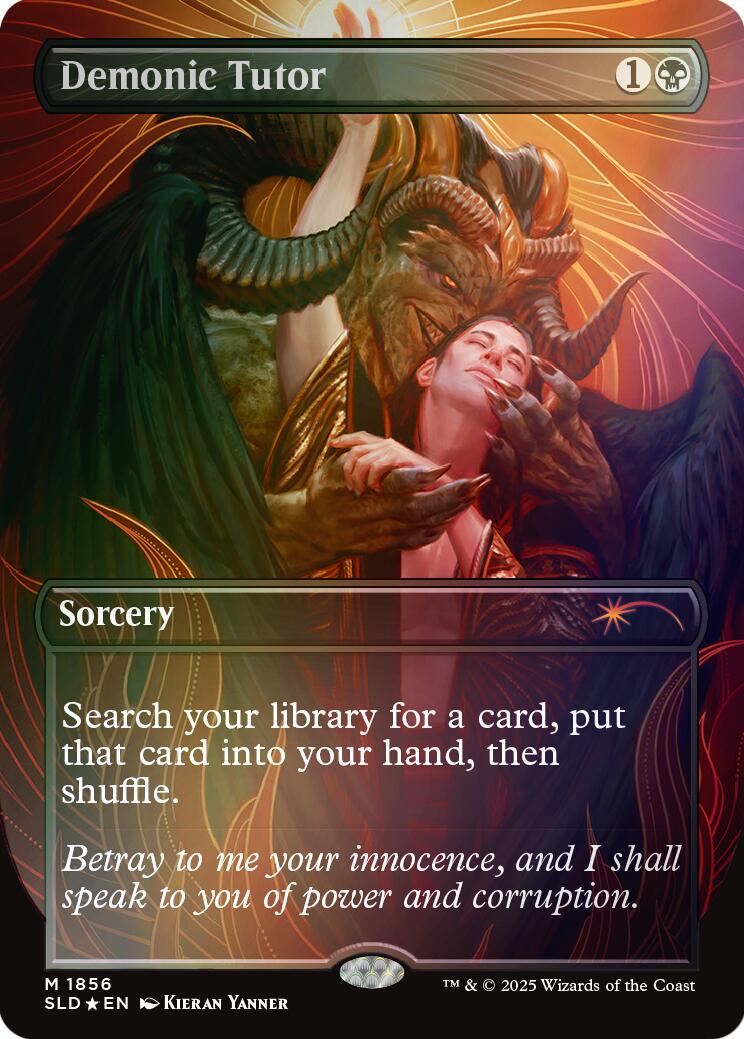 Demonic Tutor (Rainbow Foil) [Secret Lair Drop Series] | Good Games Morley