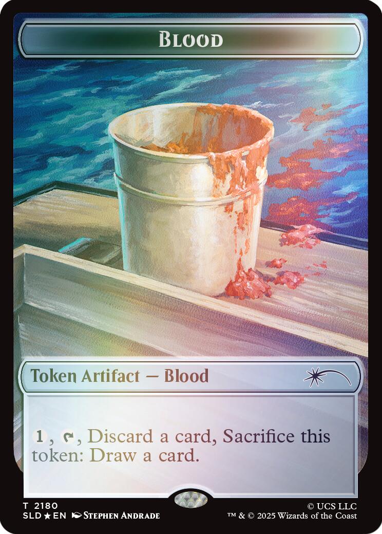 Blood Token (Rainbow Foil) [Secret Lair Drop Series] | Good Games Morley