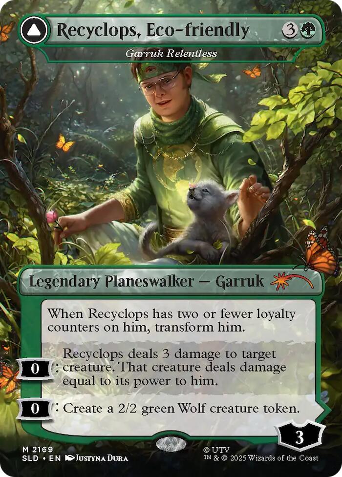 Recyclops, Eco-friendly - Garruk Relentless [Secret Lair Drop Series] | Good Games Morley