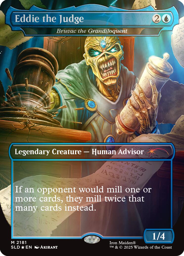 Eddie the Judge - Bruvac the Grandiloquent (Rainbow Foil) [Secret Lair Drop Series] | Good Games Morley