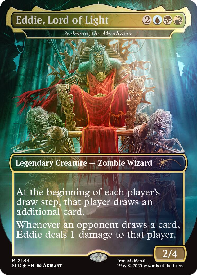 Eddie, Lord of Light - Nekusar, the Mindrazer (Rainbow Foil) [Secret Lair Drop Series] | Good Games Morley