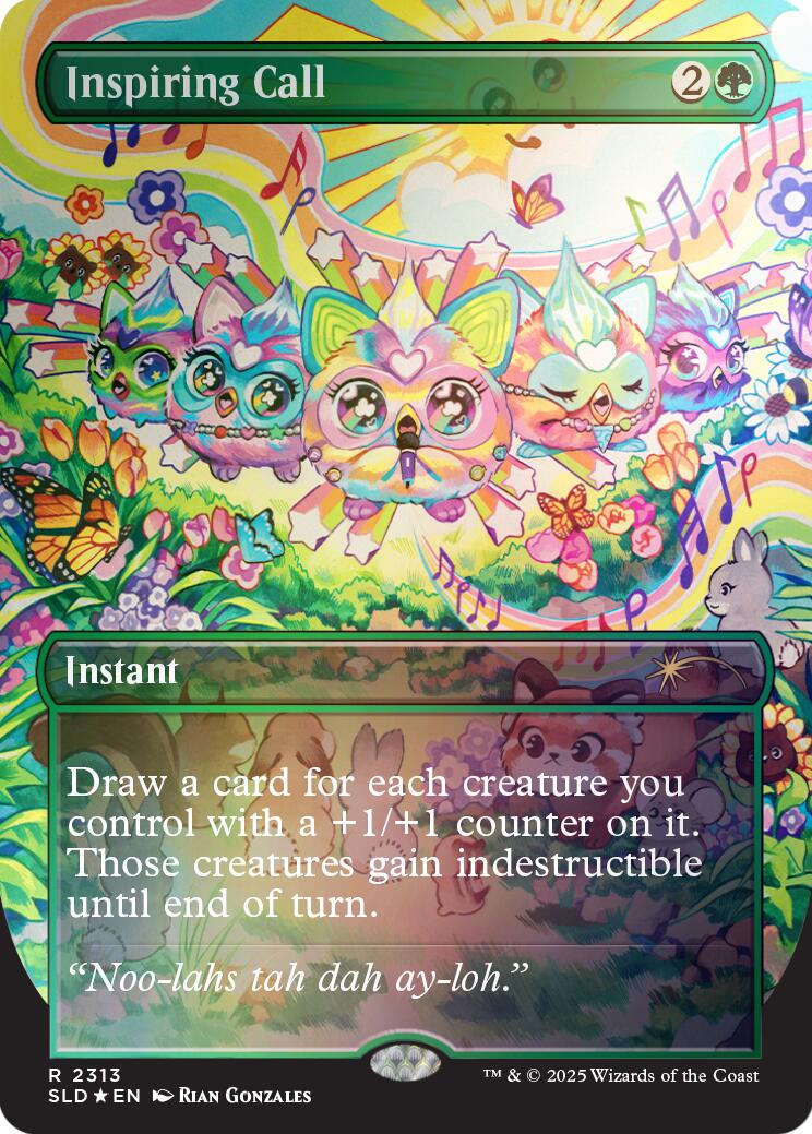 Inspiring Call (Rainbow Foil) [Secret Lair Drop Series] | Good Games Morley
