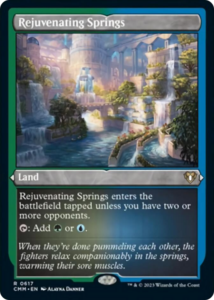 Rejuvenating Springs (Foil Etched) [Commander Masters] | Good Games Morley