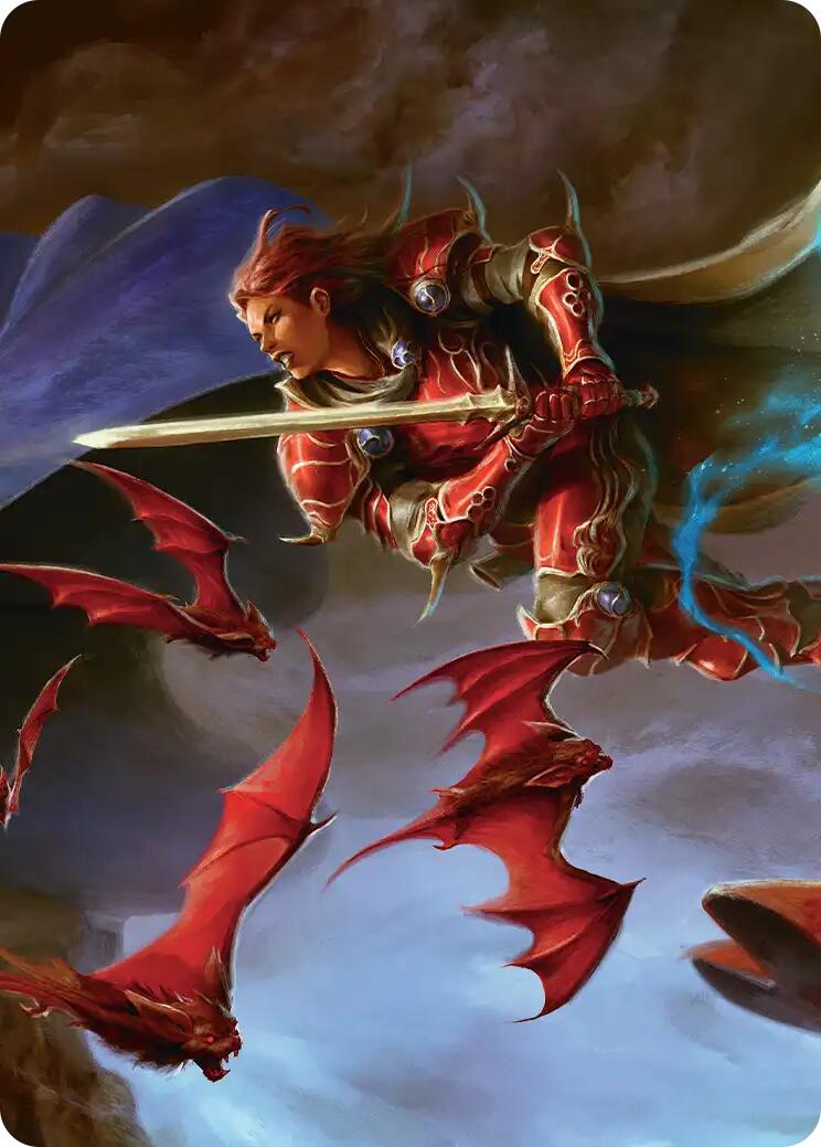 The Destined Warrior Scene Art Card [FINAL FANTASY Art Series] | Good Games Morley