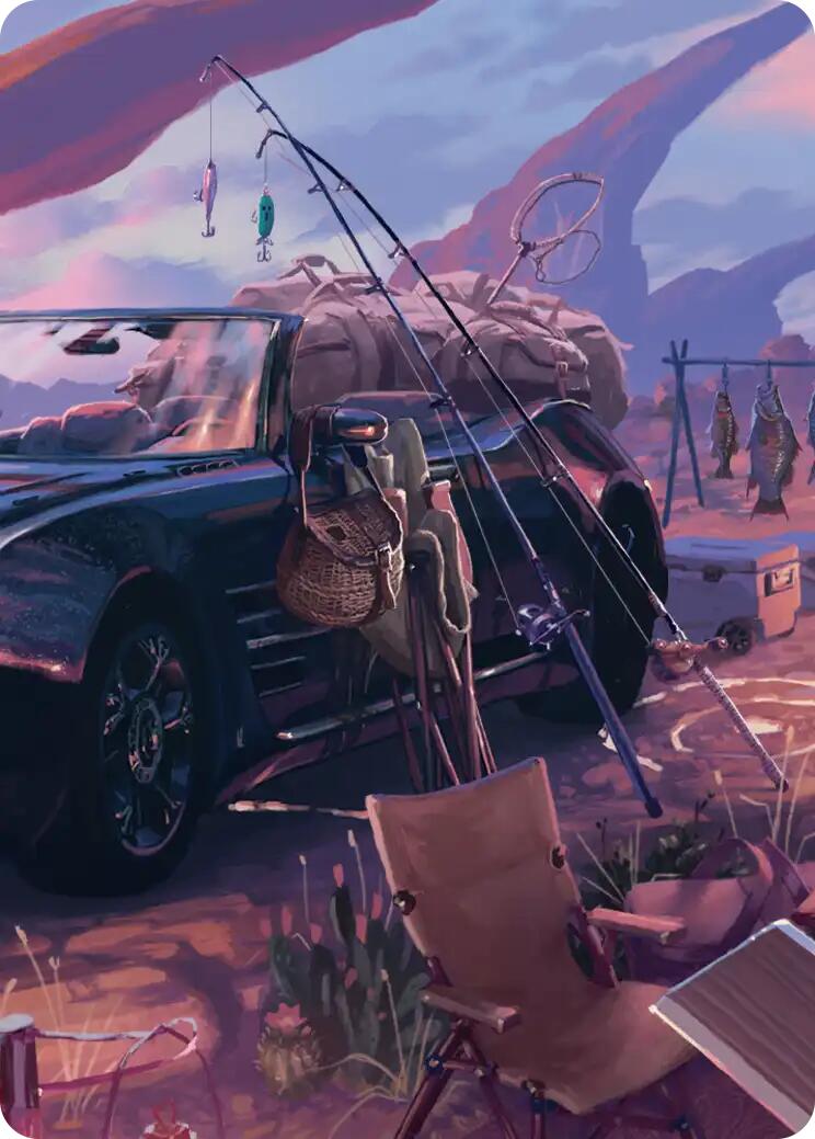 Fishing Gear Scene Art Card [FINAL FANTASY Art Series] | Good Games Morley